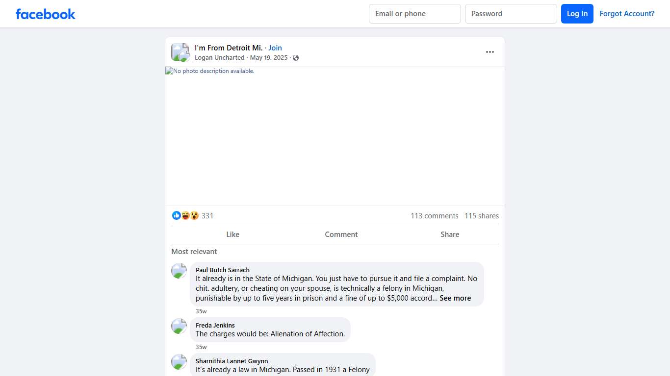 I'm From Detroit Mi. Facebook